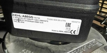 Ventilator axial de aspiratie Ziehl FN 080-SDK.6N.V7P5